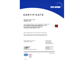 FULL SHINE CO.has upgraded certified TO THE ISO 9001:2015 QUALITY STANDARD